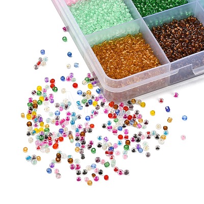 19200Pcs 24 Colors 12/0 Glass Seed Beads SEED-YW0001-87A-1