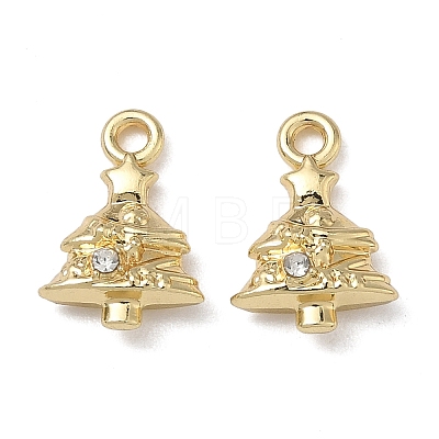 Christmas Alloy Crystal Rhinestone Pendants FIND-L026-01G-G-1