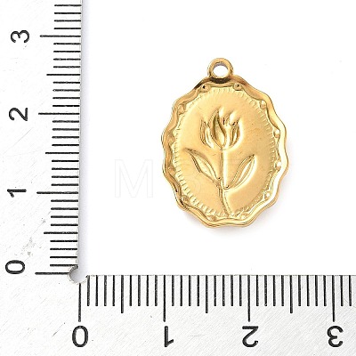 304 Stainless Steel Enamel Pendants STAS-H483-42G-03-1