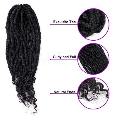 Curly Faux Locs Crochet Hair OHAR-G005-12B-1