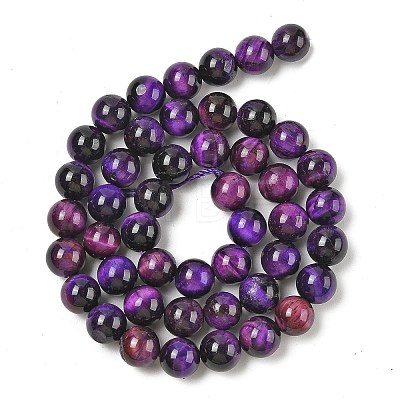 Grade AB Natural Tiger Eye Beads Strands G-B133-A02-6MM-04-1