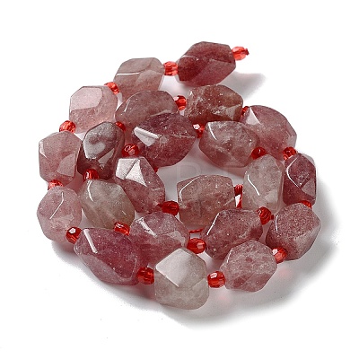 Natural Strawberry Quartz Beads Strands G-C182-14-01-1