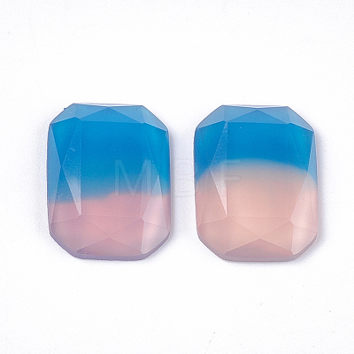 Two Tone Resin Cabochons X-CRES-T014-01E-1