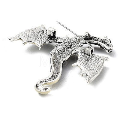 Dragon Alloy Brooch LS-JEWB-K018-13AS-03-1