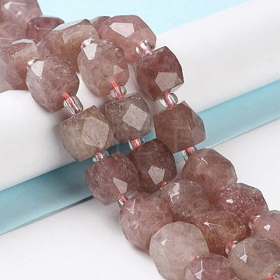 Synthetic Strawberry Quartz Beads Strands G-B065-A08-1