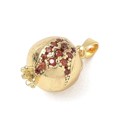 Brass Rhinestone Pendants CU-CBABE4C-01-1
