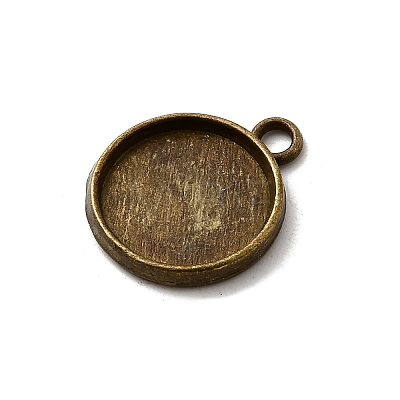 Tibetan Style Pendant Cabochon Settings LS-TIBE-A23176-AB-FF-1