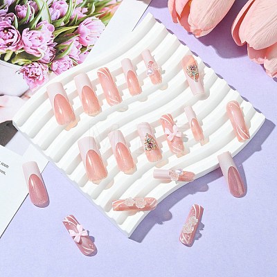 ABS Plastic Full Cover Press On False Nails DIY-CJC0006-13-1