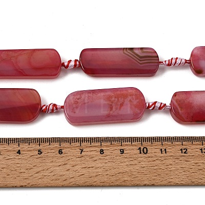 Dyed & Heated Natural Banded Agate Beads Strands GG-CBAB9C6-D04-01-1