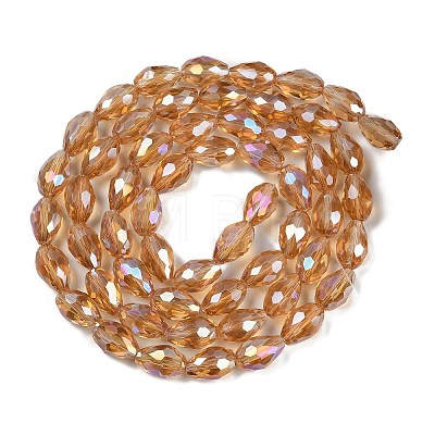 Transparent Electroplate Glass Beads Strands LS-EGLA-N013-T4mm-B21-1