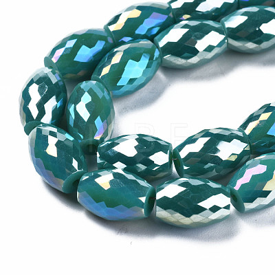 Electroplate Glass Beads Strands EGLA-S194-15A-A10-1