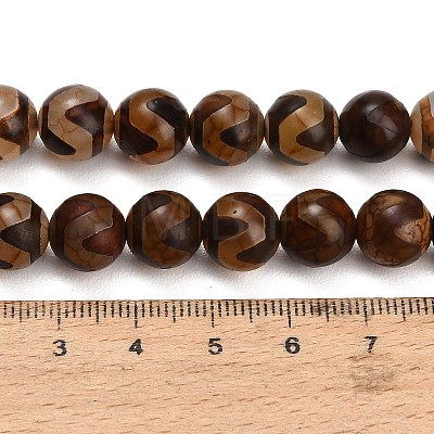Tibetan Style dZi Beads Strands GG-CBA4812-B02-10MM-1