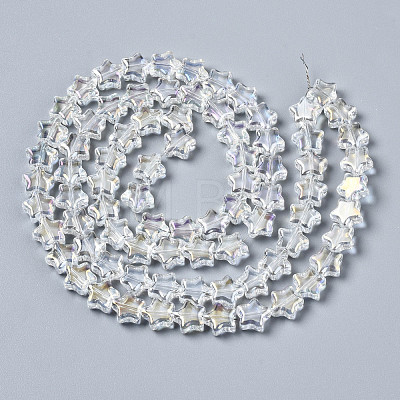 Electroplate Glass Beads Strands EGLA-N008-008-A01-1