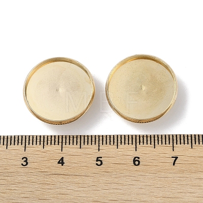 Iron Button Cabochon Settings FIND-D036-02KCG-1