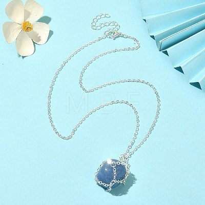 304 Stainless Steel Macrame Pouch Empty Stone Holder for Pendant Necklaces Making NJEW-JN04383-01-1