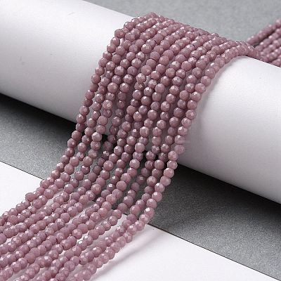 Glass Imitation Jade Beads Strands GLAA-H021-02-05-1