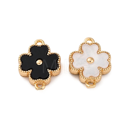 Double Side Color Acrylic Connector Charms KK-P289-04G-01-1