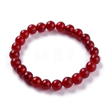 Dyed Natural Jade Beads Stretch Bracelets BJEW-J183-B-01-1