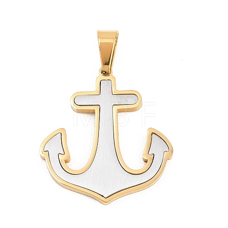 304 Stainless Steel Pendants STAS-B137-01PG-1