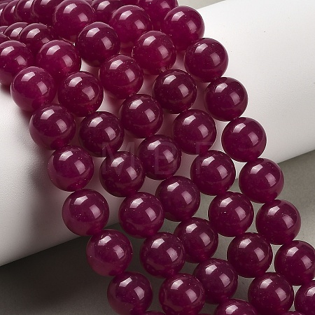 Natural & Dyed Malaysia Jade Bead Strands G-A146-10mm-A15-1