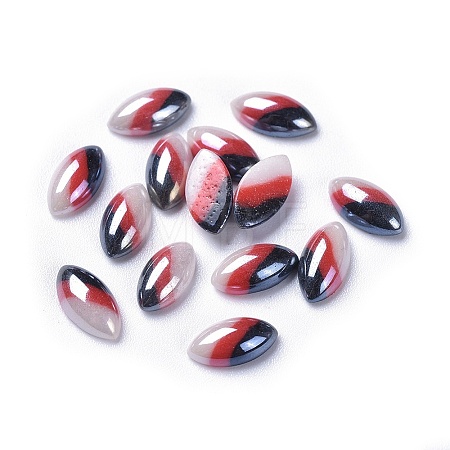 Opaque Glass Cabochons GGLA-S038-03D-5x10-1