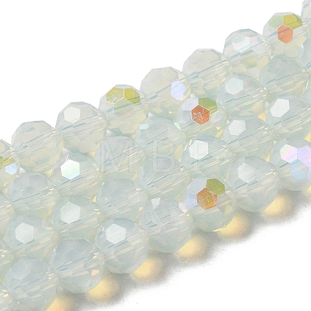Imitation Jade Glass Beads Strands EGLA-A035-J8mm-L06-1