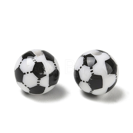 Sports Opaque Acrylic Beads AC-CBAC27C-02A-1