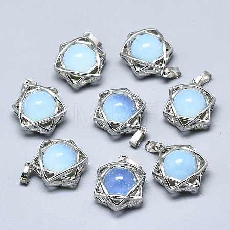 Opalite Pendants G-R485-01H-1