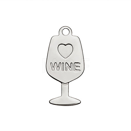 201 Stainless Steel Pendants STAS-R082-VC175-2-1