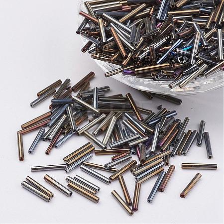 Glass Bugle Beads SEED-E001-12mm-82#-1