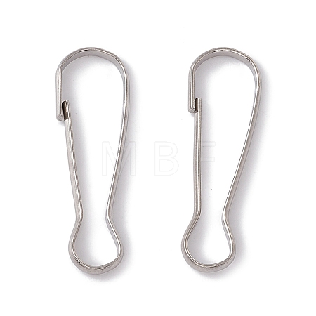 304 Stainless Steel Push Gate Snap Keychain Clasp Findings X-STAS-G291-05P-1