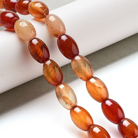 Natural Red Agate Beads Strands G-B106-B06-01-1