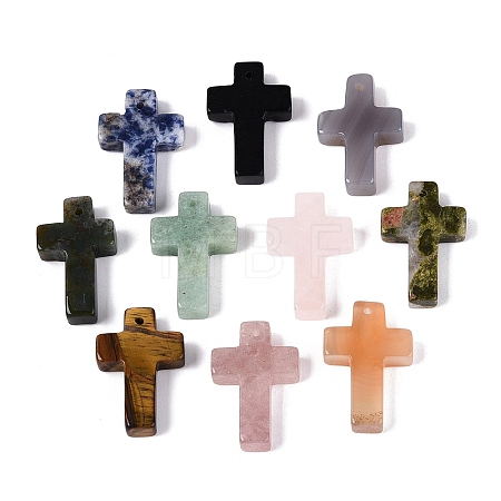 Natural & Synthetic Mixed Stone Pendants G-Q608-15-1
