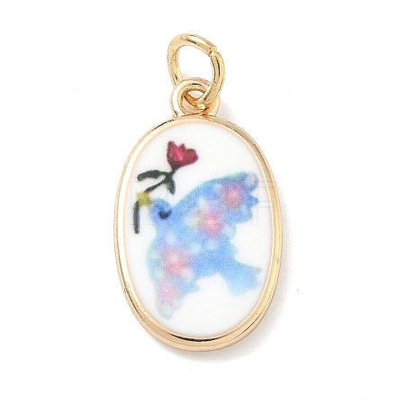 Printed Brass Pendants X-KK-D104-02B-G-1