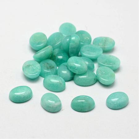 Oval Natural Amazonite Cabochons G-O147-02B-1