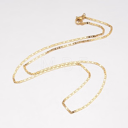 304 Stainless Steel Necklace X-MAK-K062-11B-G-1