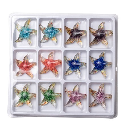 Handmade Lampwork Pendants LAMP-S072-B-1