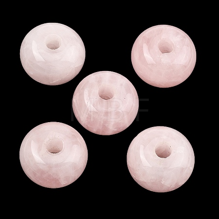 Natural Rose Quartz Large Hole Beads GG-CBA02C4-08A-1