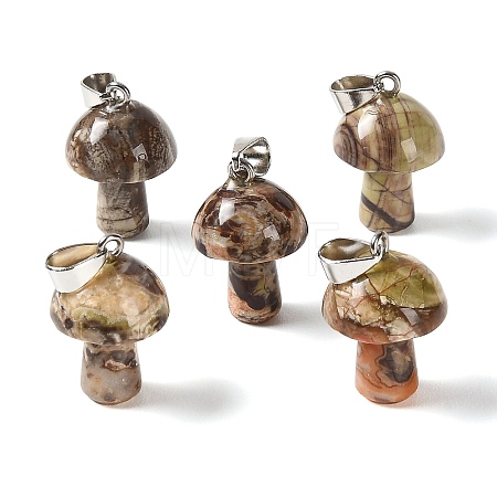 Natural Crazy Agate Pendants GG-CBAA0EE-05P-17-1