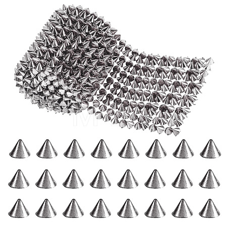 1 Yard 12-Row Resin Spike Stud Cone Flatback Punk Rock Trim Mesh Bead Craft FIND-TA0006-73A-1
