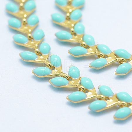 Brass Handmade Chains CHC-P004-C08G-1