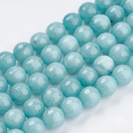 Natural White Jade Bead Strands G-R166-10mm-20-1
