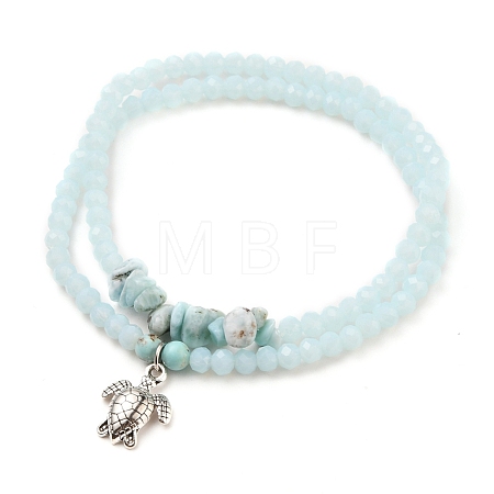 Stretch Bracelets Sets BJEW-JB05586-02-1