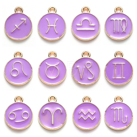 Alloy Enamel Pendants ENAM-S124-01B-01-1