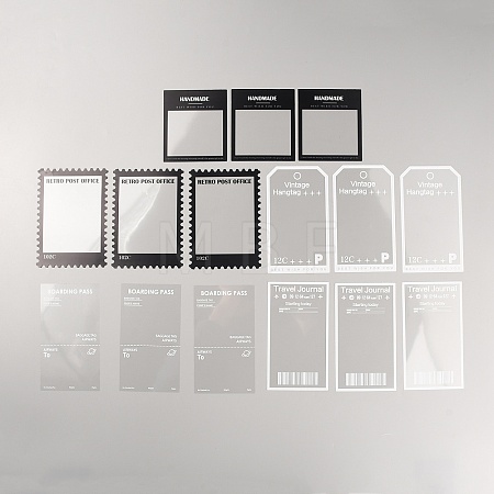 PET Plastic Waterproof Stickers DIY-WH0297-28C-1