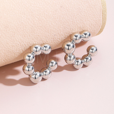 Alloy C-shaped Cuff Earrings for Women WGEF1AE-08-1