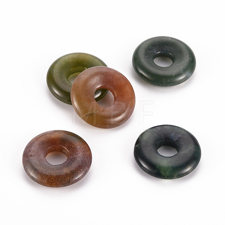 Natural Indian Agate Pendants G-T122-66B-1
