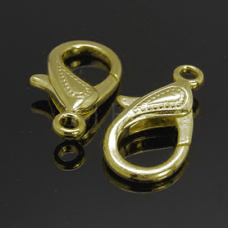 Zinc Alloy Lobster Claw Clasps PALLOY-D008-AB-1