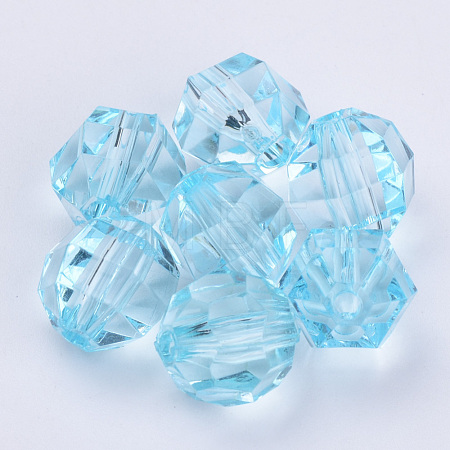 Transparent Acrylic Beads TACR-Q256-8mm-V38-1