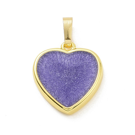 Real 18K Gold Plated Eco-friendly Rack Plating Brass Enamel Pendants KK-F843-06G-05-1
